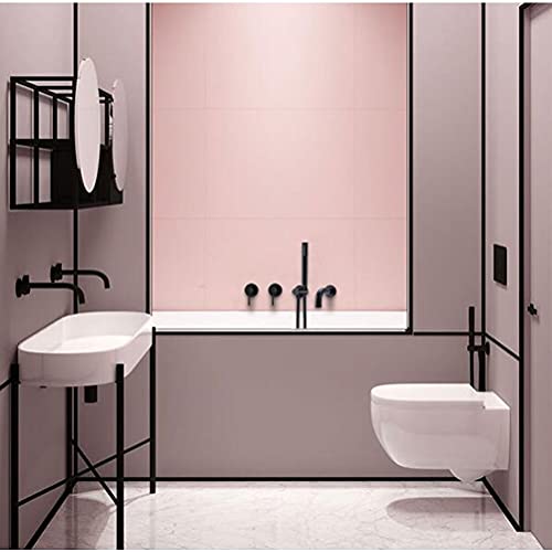 Ensemble mélangeur de douche mural résistant en laiton noir mat