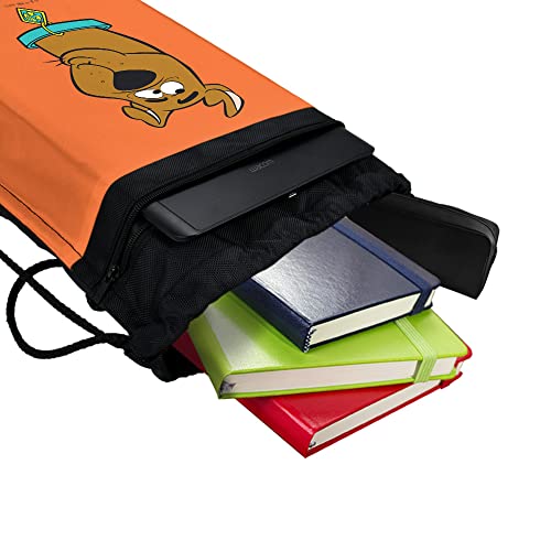 LOGOVISION Silly Scooby Doo Drawstring Backpack Sports Bag Sackpack 17" x 13", Perfect for Gym, Yoga or Practice - Image 5
