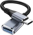 USB C to USB 3.0 Adapter, USB C Male to USB A Female Charger Converter for iPhone 17/16/15 Pro/Max, MacBook Pro/Air 2023, iMac, S23, XPS 17