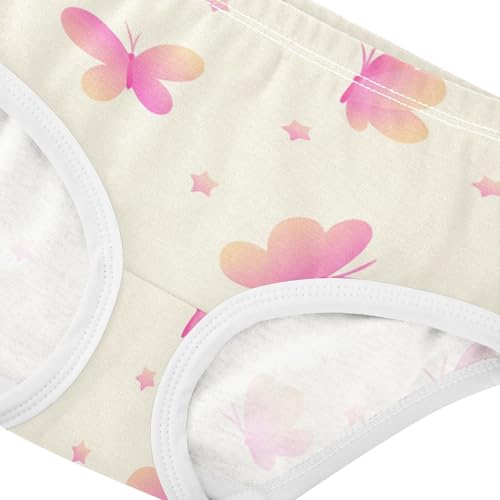 Pink Peach Gradient Butterflies Beige Girls Underwear Toddler 2t Cotton Little Girl Panties Bright Briefs Underpants4