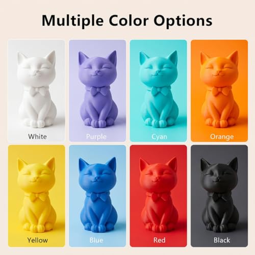 Image of PLA 3D Printer Filament Bundle 1.75mm, 8 Colors | White Red Blue Orange Gyan Yellow Green Purple