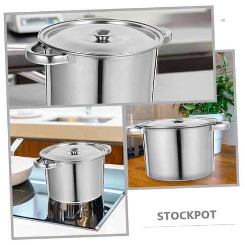 Casserole inox à soupe multi-usage à fond épais pour grande tablée - 4
