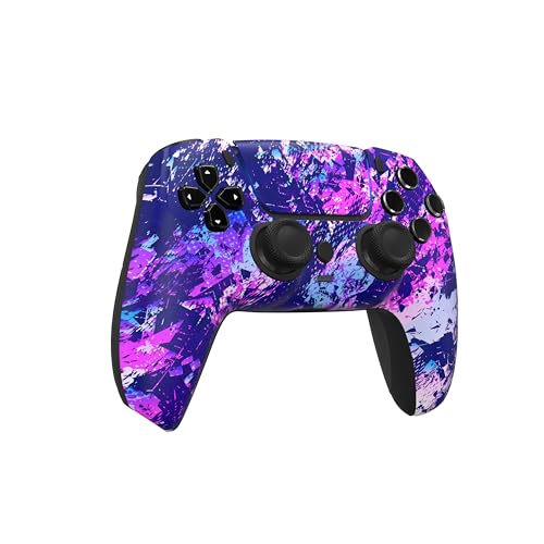 Image of Custom Controllerzz Custom Wireless Controller Compatible with PS5 - Multiple Designs Available (Purple Chaos)