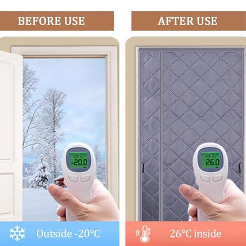 Rideau de porte thermique isolant anti froid pour bloquer les courants d'air