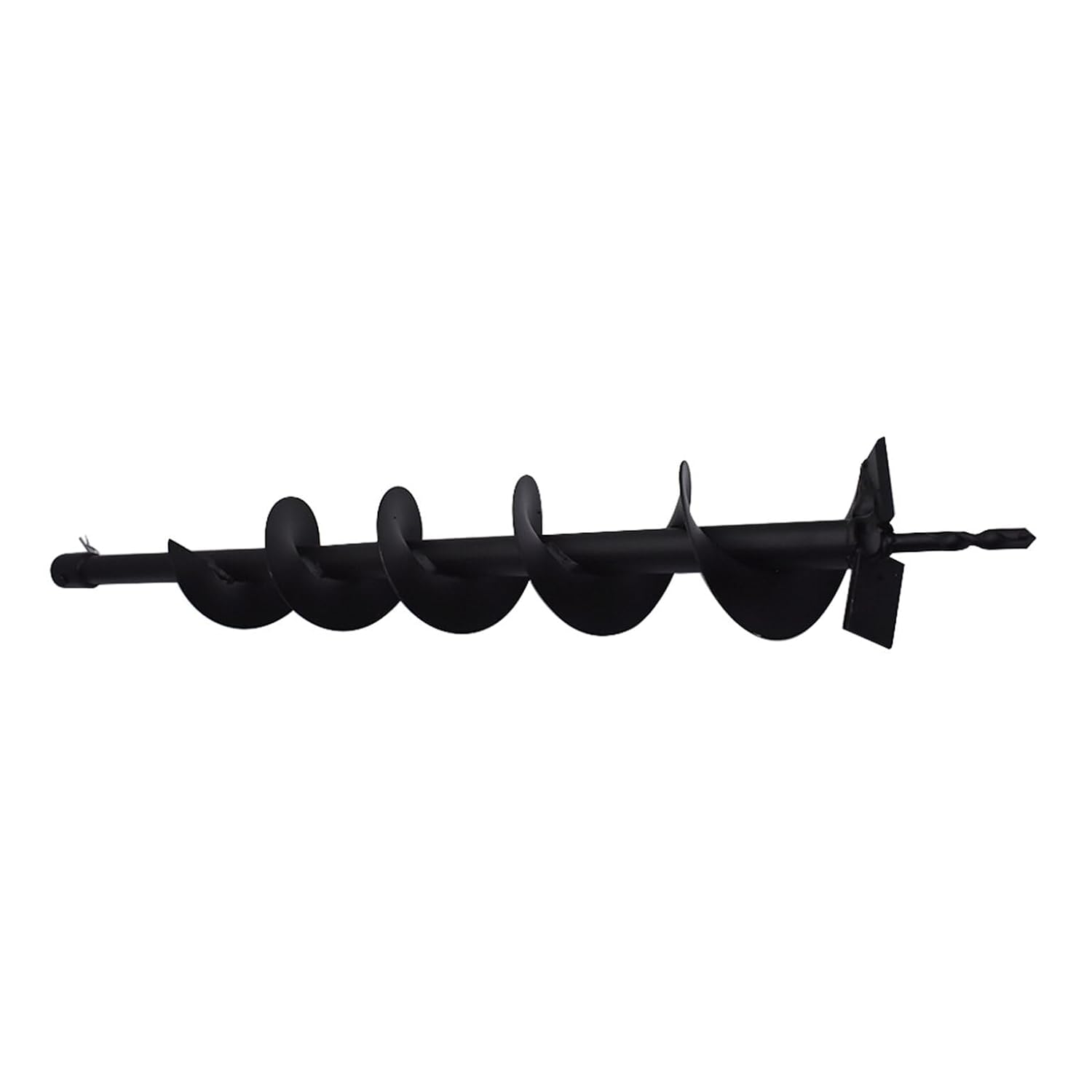 4Inch Auger Drill Bit, Planting Garden Auger Planter Garden Drill Bit Post Hole Rapid Planter Compatible Auger Machine Head with 3/4In Shaft
