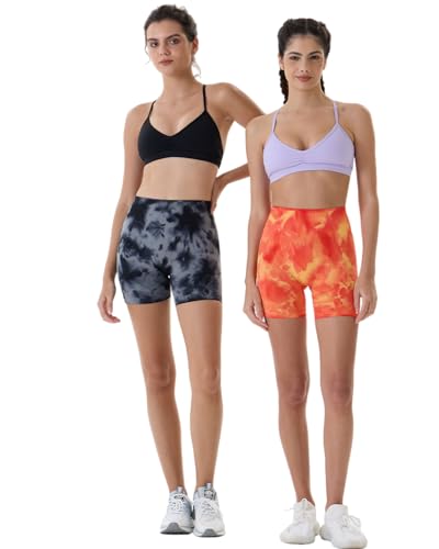 Image of AUROLA Dream Collection Women Workout Shorts High Waist Gym Shorts, Scrunch Butt Seamless Athletic Shorts