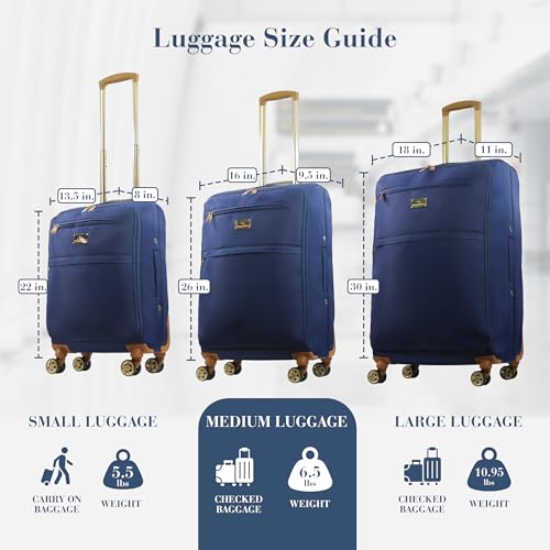 Image of Tommy Bahama 26 Inch Rolling Luggage, Blue