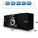 Compact Stereo System Speakers with CD Player, Bluetooth, FM Radio, Aux-in, USB-in, Earphone Jack, DSP-Tech, Remote, 30W Crisp-Sound Shelf Stereo System for Home (LP-886BT)