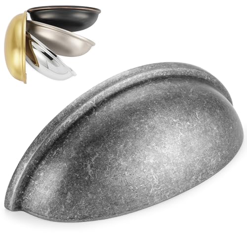 KOOFIZO 10 Pack 3 Inch Bin Cup Drawer Pulls Antique