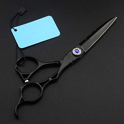 Profesional De JapóN 440C 6 Pulgadas Tijeras De Pelo Negro Hollow Ajusta El Corte Del Peluquero Tijera Adelgazamiento Tijeras Tijeras De PeluqueríA 2020-6,Negro,6 inch