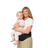 Ergobaby Ergonomic Baby Carrier Hip Seat with Storage, Comfortable Wide Waistbelt and Lumbar Support (17-45 lb) from The Brand Leader in Carriers, Lift Hip Seat, Onyx Black