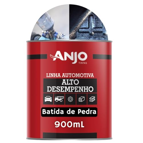 ANJO Batida de Pedra Emborrachamento Automotivo 900ml (Preto)
