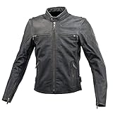 コミネ(KOMINE) バイク用 ジャケット シングルライダースレザー 本革 牛革 ジャケット アウター Black/XL 02-534