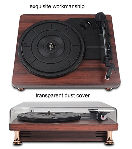 Tourne-Disque en Vinyle Haut-parleurs intégrés Bluetooth Stylet Rubis Durable Tourne-Disque phonographe Vintage à 3 Vitesses avec Couvercle Anti-poussière Trans - Les Beatles, Paul McCartney, John Lennon, RIngo Starr, George Harrison Tourne-Disque en Vinyle Haut-parleurs intégrés Bluetooth Stylet Rubis Durable Tourne-Disque phonographe Vintage à 3 Vitesses avec Couvercle Anti-poussière Trans – Image 3