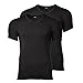 BOSS Hugo Herren T-Shirts Shirts Kurzarm V-Neck Slim Fit 50325408 2er Pack, Farbe:Schwarz, Größe:XL, Artikel:-001 Black