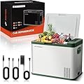 A-Premium 37QT/34.9L Portable Car Fridge Refrigerator Cooler, -4°F~68°F Portable Freezer Fast Cooling with 12/24V DC & 110/240V AC for Truck Outdoor Camping RV Roadtrips and Home Party Use