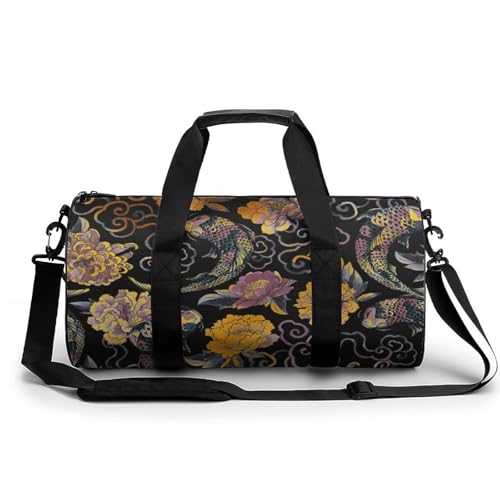 Sac de gym Poisson Rouge 45x23x23cm avec format duffel bag idéal