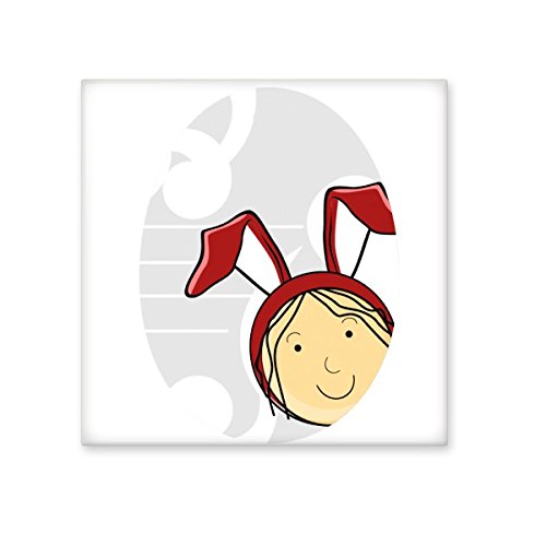 Carreaux cuisine et salle de bains au motif de Pâques et lapin rouge