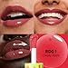 FOCALLURE Lip Oil,Moisturizing,Hydrating Lip Gloss,Transparent Toot Lip Glow Oil,Shiny Glossy Finish,Non-Sticky,Long Lasting,Tinted Lip Balm for Dry Lips and Lip Care,Candy Apple