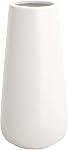11 Inch Tall Matt White Ceramic Vases for Flowers & Pampas Grass, Classic Rustic Style Decorative Vase for Home Decor Table Centerpieces