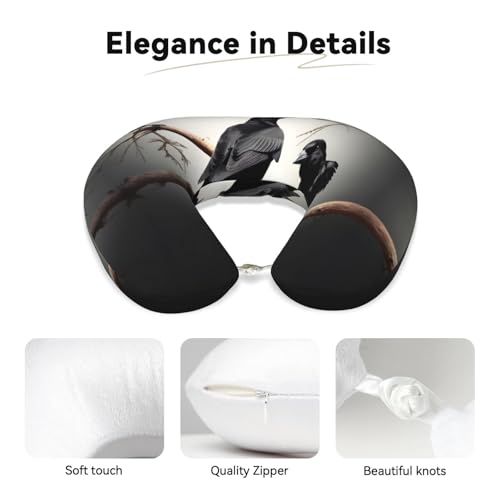 Almohada cuello en U espuma viscoelástica negra miniatura 4