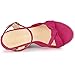 Allegra K Women's Platform Slingback Espadrille Hot Pink Wedge Heel Sandals 7.5 M US
