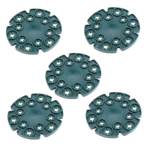 Temeemeg Bamboo Cane Holder Plastic Wigwam Plant Cane Grips Support Frame for Climbing Plants 5PCS.