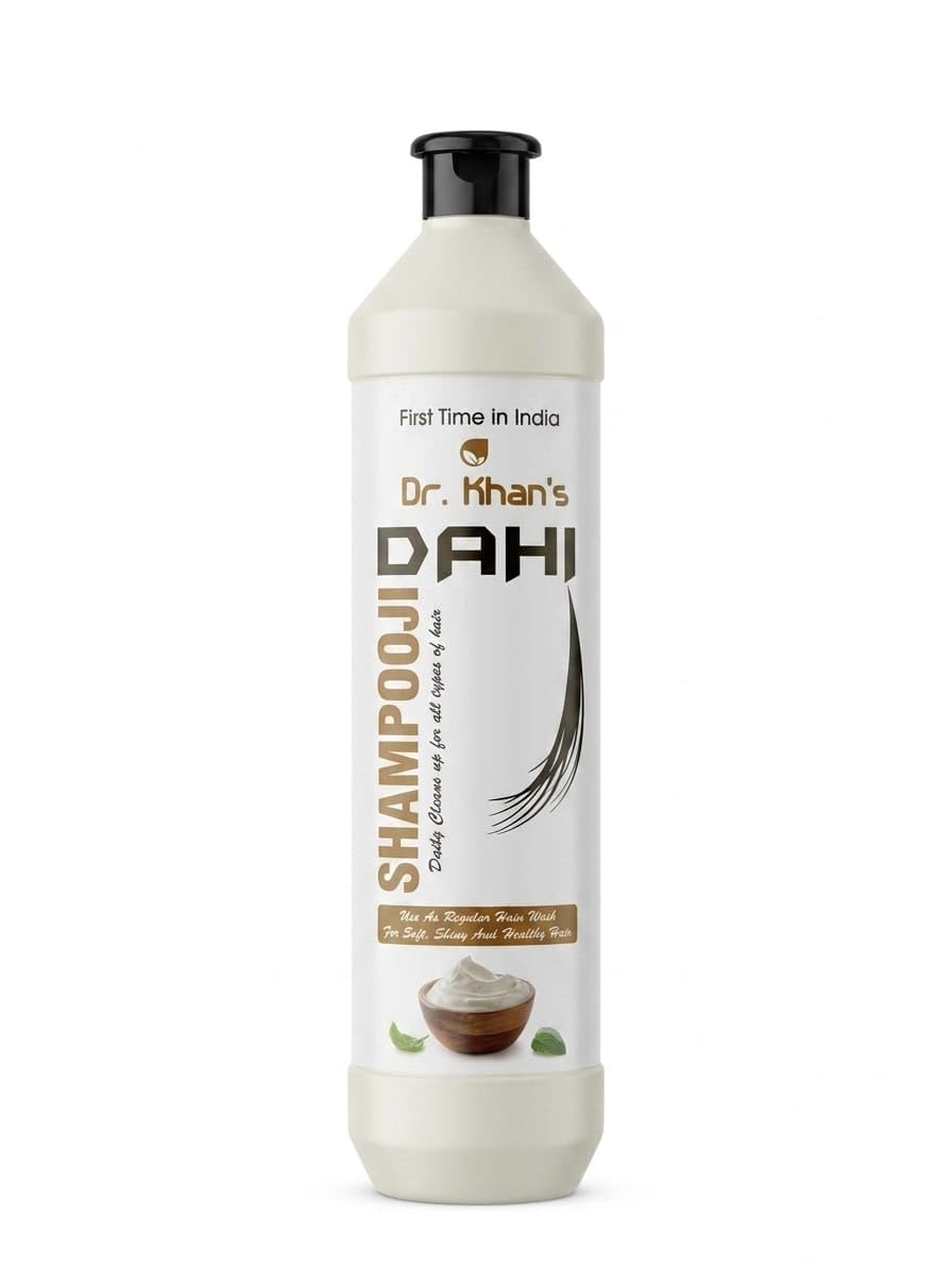 Dr. Khan's Dahi Shampoo 500ml | Natural Yogurt Hair Cleanser for Anti-Dandruff & Scalp Refreshing | Sulfate & Paraben Free Formula for All Hair Types | Supports Hair Growth & Shine-picture-20