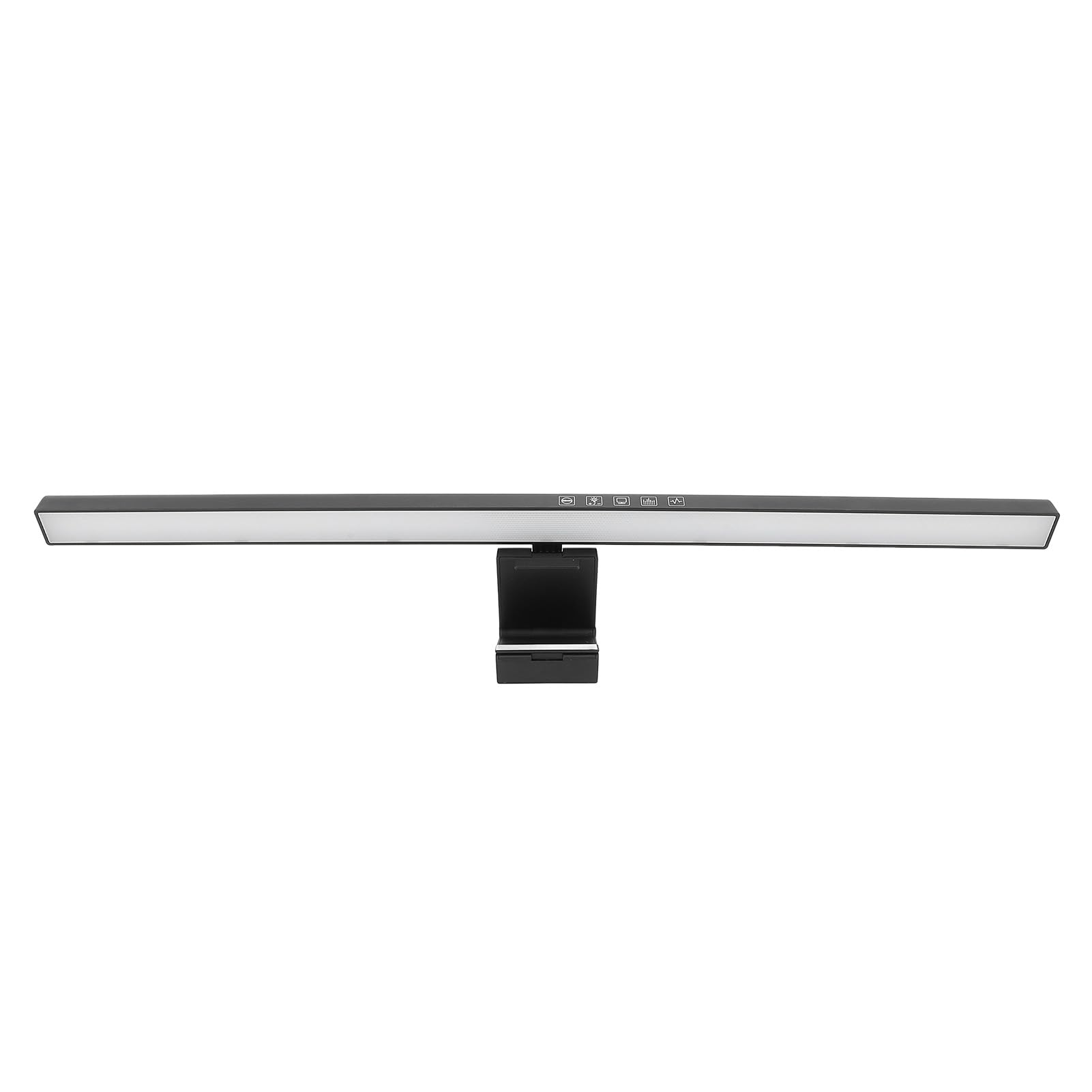Listwa świetlna RGB na Ekranie Komputera z Podświetleniem do Gier Domowych na Biurko, Ochrona Oczu i Synchronizacja Muzyki dla Entuzjastów Gier, ABS Czarny 23,7 X 3,9 X 2,0 Cala