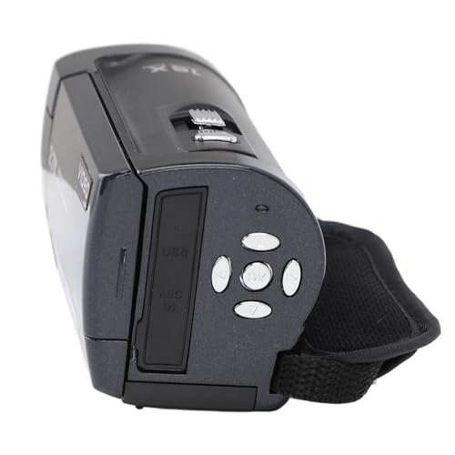 VBESTLIFE Videocamera Videocamera, Videocamera HD 2.7K 56MP 16X Videocamera Digitale per 2.8 pollici 270 ° Rotazione Schermo Videoregistratore Videocamera Vlogging