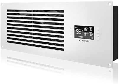 AC Infinity AIRFRAME T7 White, High-Airflow Cooling Fan System 16", Exhaust Airflow, for AV Equipment Rooms, Closets, and Enclosures