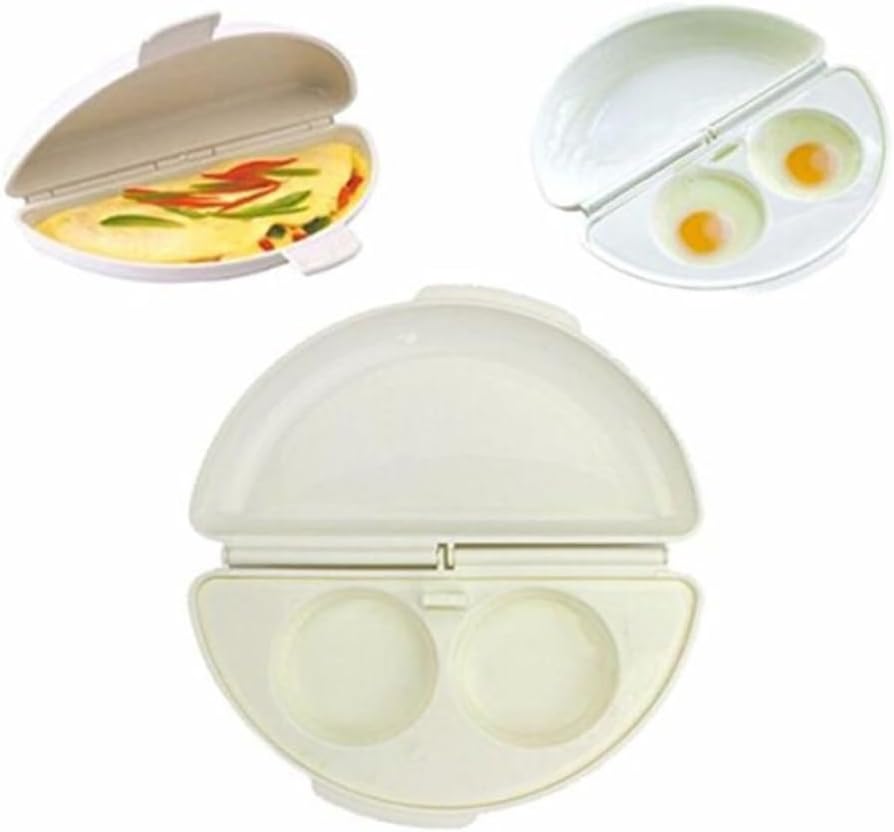 Egg Poacher Microwave Omelet Pan Microwave Omelette Egg Maker Tray Kitchen Cooking Tools PP Material for Cooking Eggs