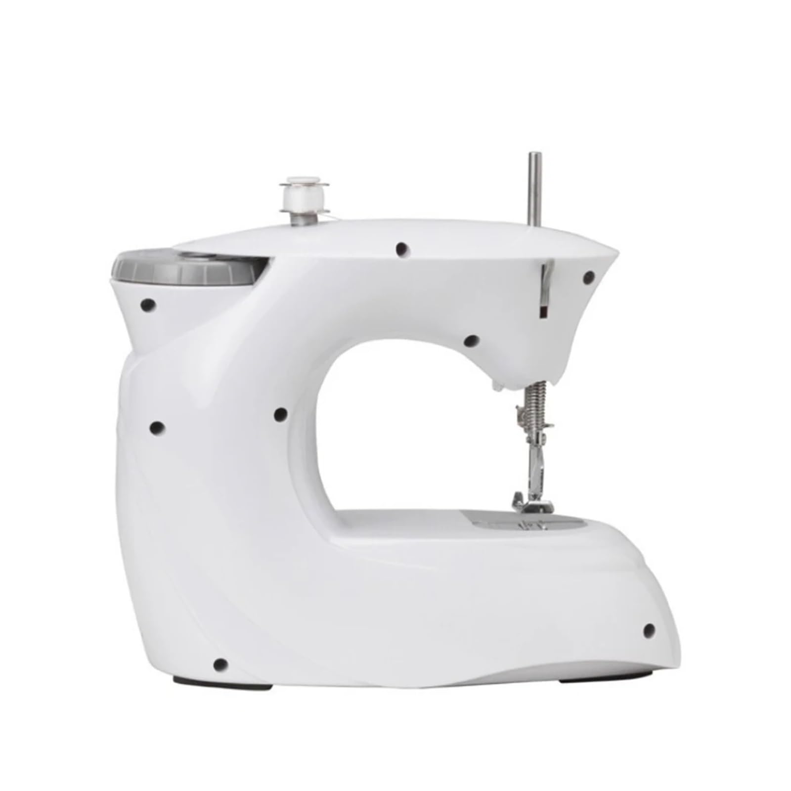 Stopka Do Maszyny Szycia Dla Mini Ręcznego Przenośnego Asystenta Nowy Dom Elektryczny Pulpit Wielofunkcyjny Zamykany Przycisk DIY Ubrania Mocna Cicha Stabilna(A with Kit)