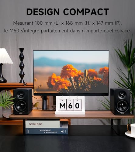 Enceintes PC Edifier M60 avec Bluetooth 5.3 et audio Hi-Res 66W RMS