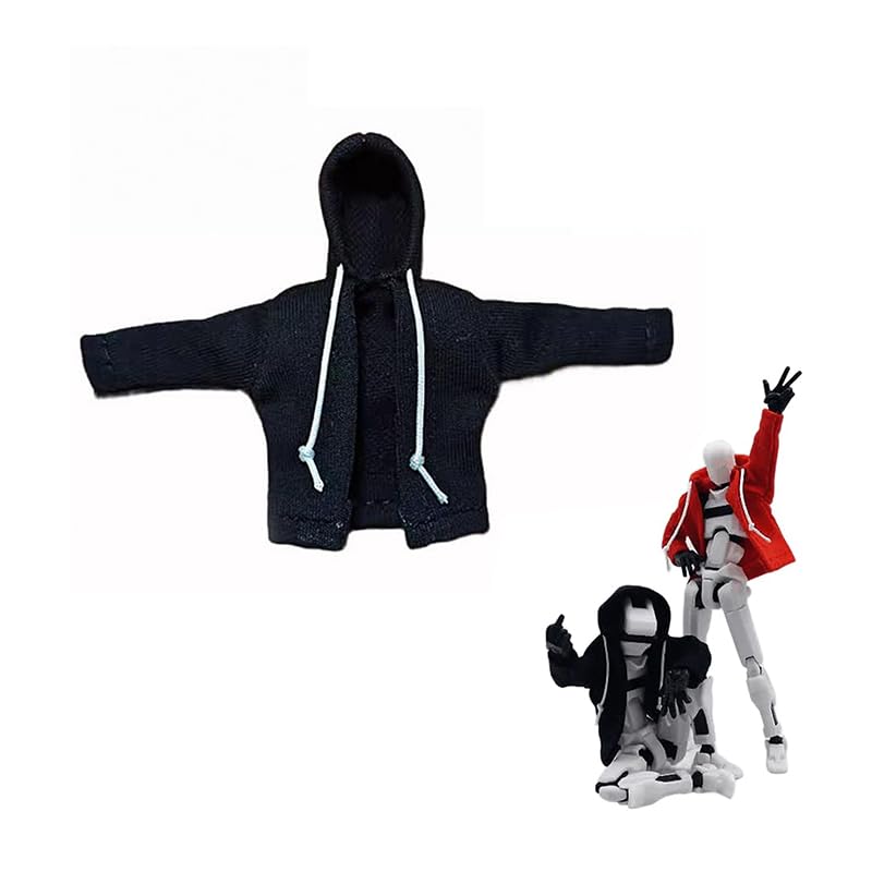 T13 Action Figure Set, 3D Printed Multi-Jointed Movable Toy With Hoodie, Dummy Nova Titan Lucky 13 Action Figure for Stop-Motion Animation & Creative Display, Multiple Interchangeable Hands & Weapons