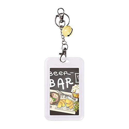 Badge de protection carte de crédit imprimé Toast et Bière avec clochette