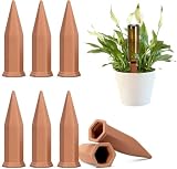 Artiwell Terracotta Watering SpikesPlant Self-Watering Devices, 6 Pack