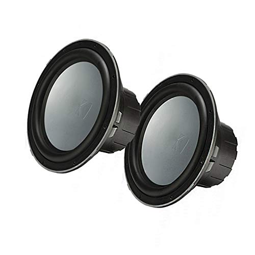 Image of KICKER Two 10 Inch Marine Subwoofers with RGB LED Charcoal Grilles