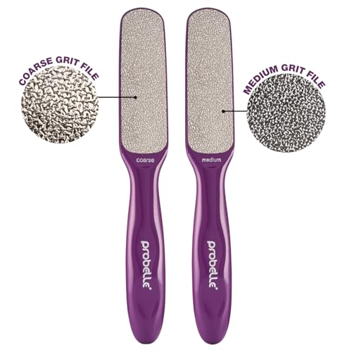 Image of Probelle Double Sided Multidirectional Nickel Foot File Callus Remover - Immediately Reduces calluses and Corns to Powder for Instant Results, Safe Tool (Purple)