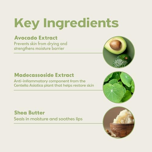 FRUDIA Avocado Cica Relief Vegan Lip Balm, Hydrating & Moisturizing Organic Korean Lip Balm made with Shea Butter & Centella Asiatica for Soft & Smooth Lips (0.33 fl oz) - Image 4
