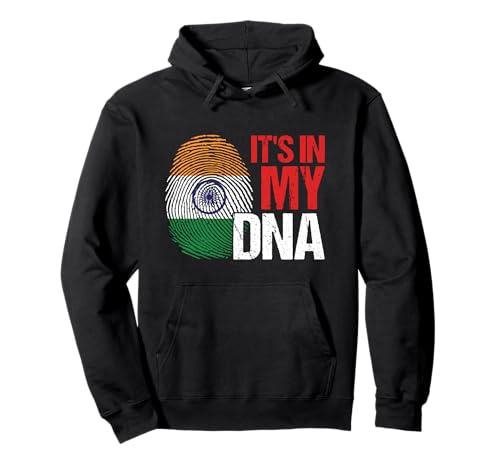 ADN Drapeau de l'Inde Pays Empreintes digitales Cadeau Sweat à Capuche