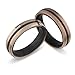 Produktbild Schmuck Depot Trauringe, Titan Carbonringe, Diamant (0,0100 ct w/si), Partnerringe, Eheringe , Hochzeitsring (Gravur/Etui/)