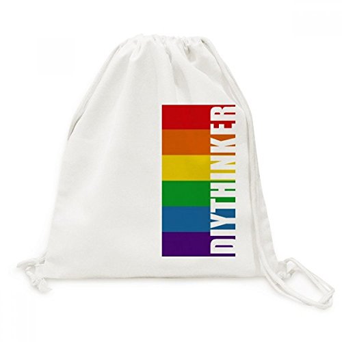 Sac à dos LGBT en toile avec cordon idéal pour vos voyages