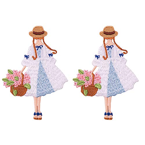 Delicate Embroidered Patches, Cute Embroidery Patches, Iron On Patches, Sew On Applique Patch,Cool Patches for Men, Women, Girls, Kids