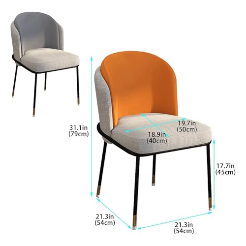Chaise de salle à manger confortable grise pour soulager le dos durant les repas