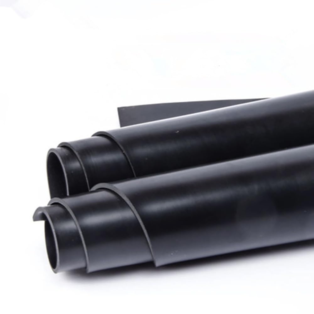 500x500mm Feuille de Caoutchouc NBR Nitrile Buna - Épaisseur 1/2/3mm, Joint Noir Résistant à l'Acide/Huile/Alcali pour Industrie/Chimie/Isolation (Résistant à l'Usure & au Vieillissement)(3mm thick)