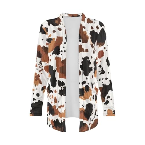 Image of Women's Lightweight Cardigans with Pockets Trendy Long Sleeve Open Front Cardigan Casual Tops Jackets Fall Oufits S-2XL