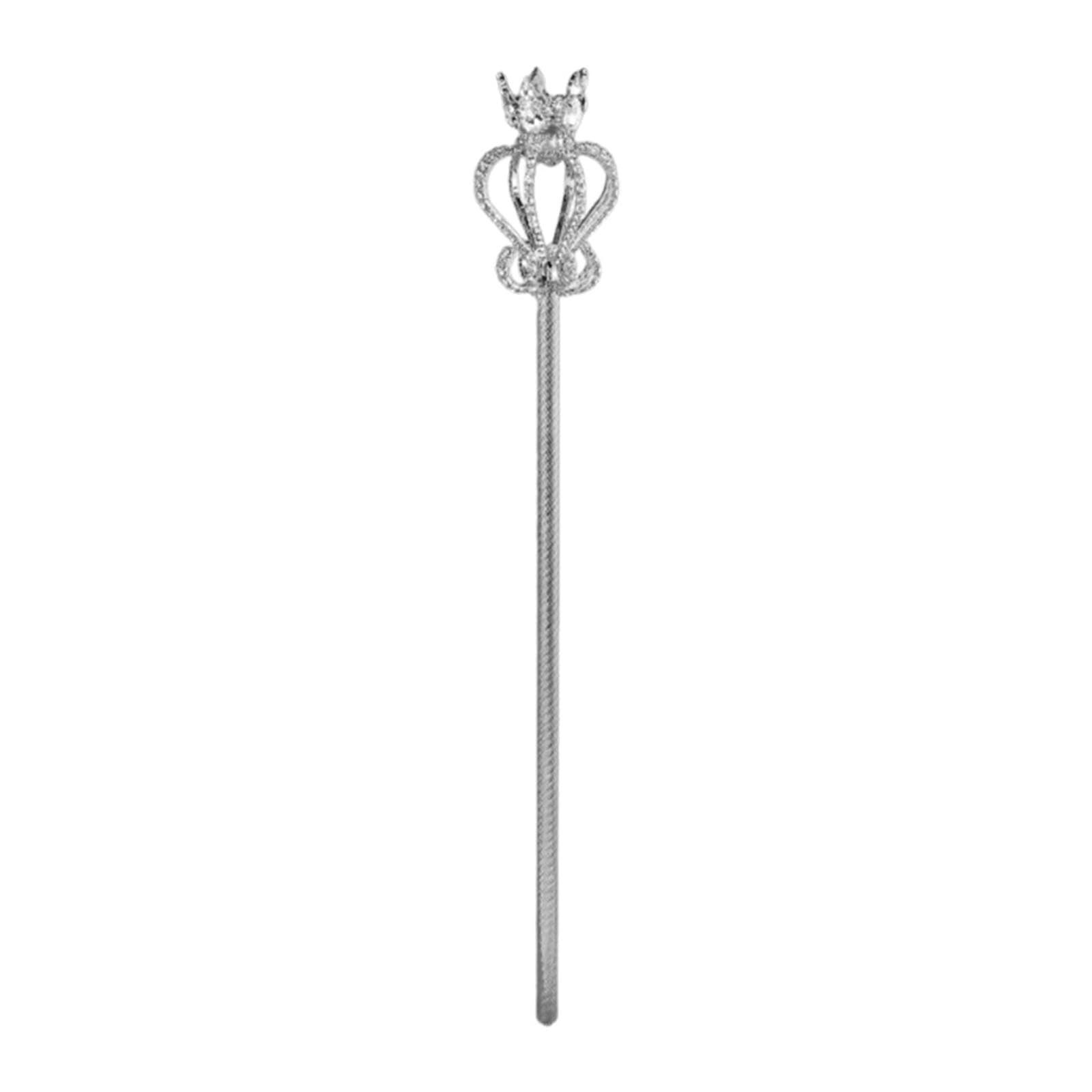 Oshhni Rigiane Sceptre Princess Pageant Costume Accessoires pour la fête de, Argent