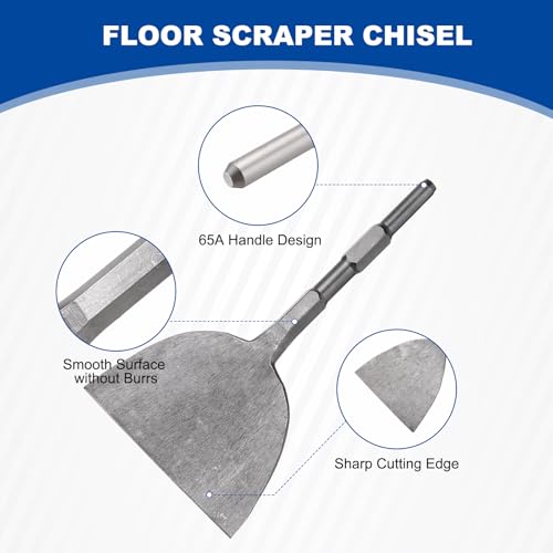 Cincel rascador de suelo hexagonal para demolición eléctrica y excavación en jardín de 148 mm 5