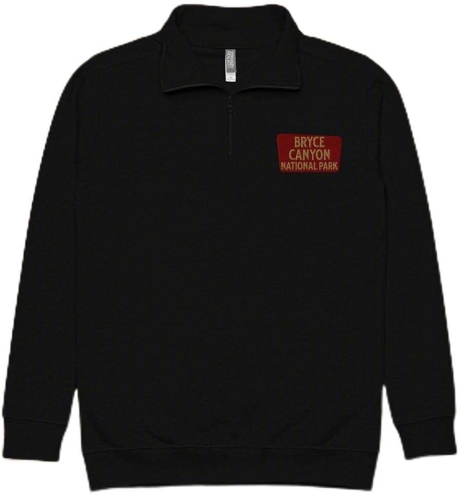 Bryce Canyon National Park 1/4 Zip Fleece Pullover - Carbon Grey XL